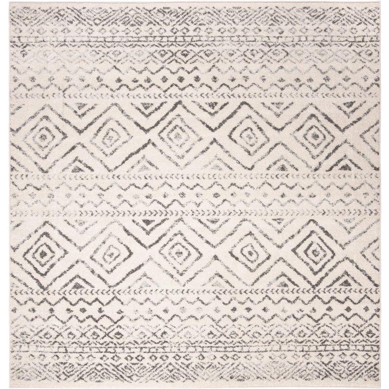 Tulum TUL267 Power Loomed Area Rug - Ivory/Grey - 8'x8' - Safavieh.