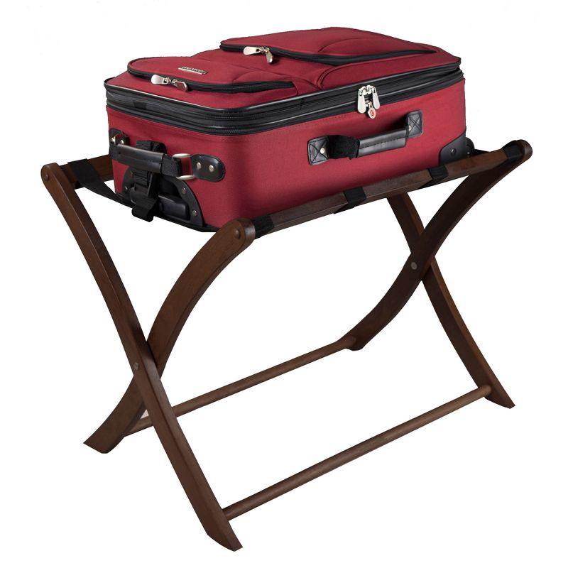 Scarlett Luggage Rack In Walnut Brown - Winsome