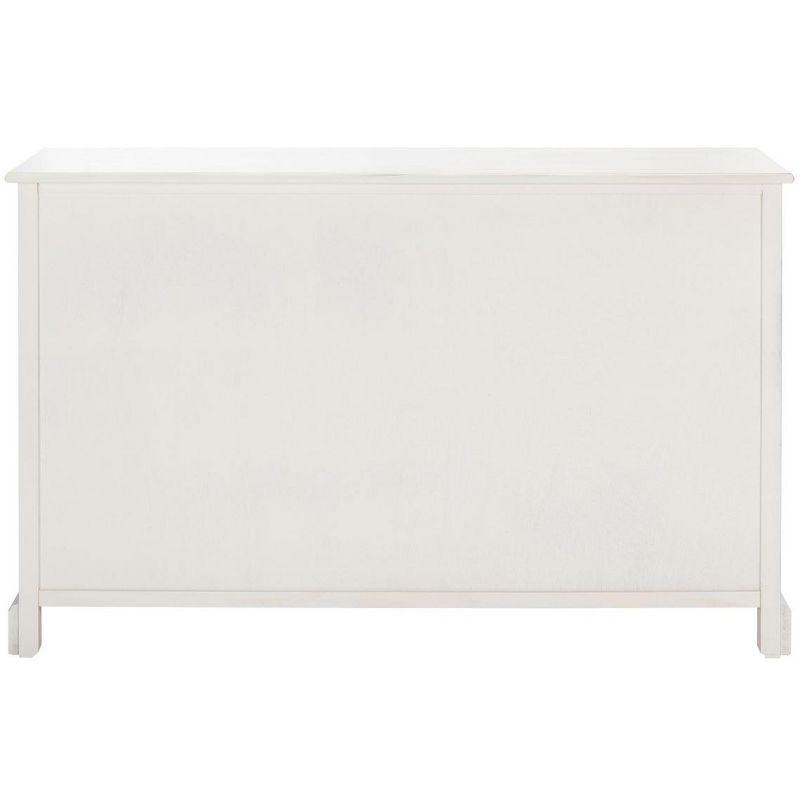 Adiland 2 Door & 3 Drawers Console Table - Distressed White - Safavieh