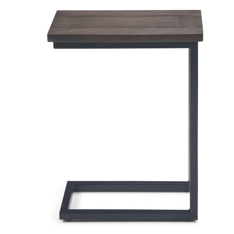 Simpli Home Skyler Solid Mango Wood C Side Table