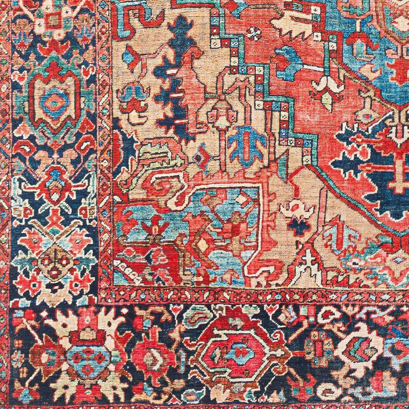 Mark & Day Manche 8'x8' Square Woven Indoor Area Rugs Bright Red/Navy/Wheat/Ice Blue/Grass Green/Ivory
