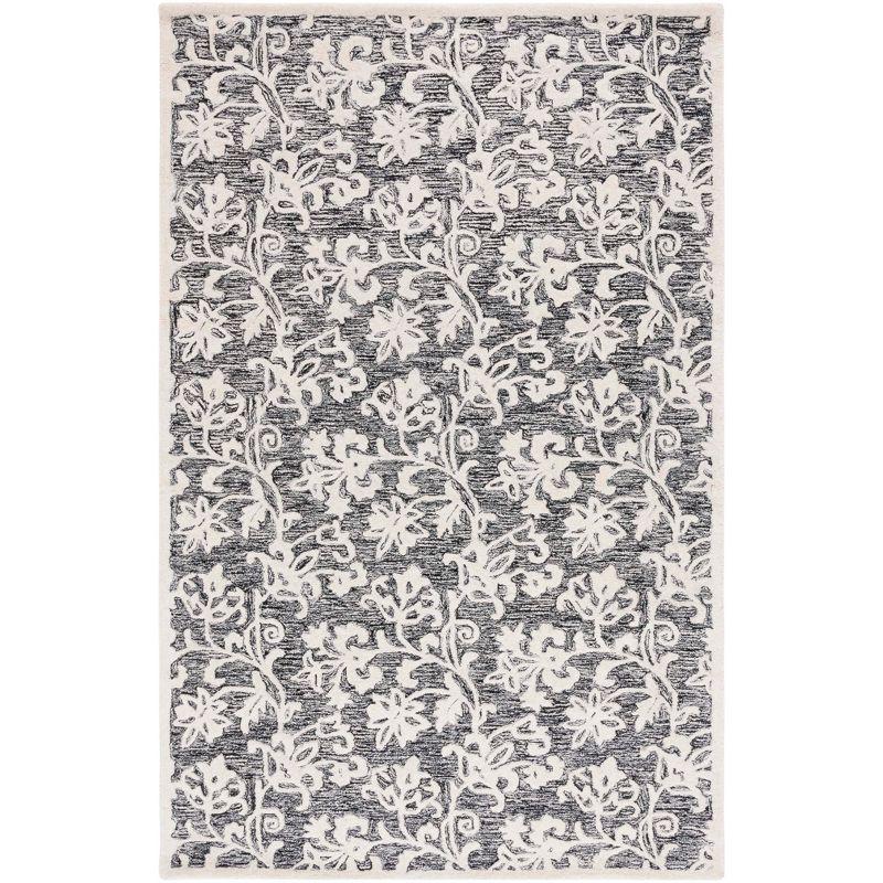 Msr Metro Hand Tufted Wool Floral Rug