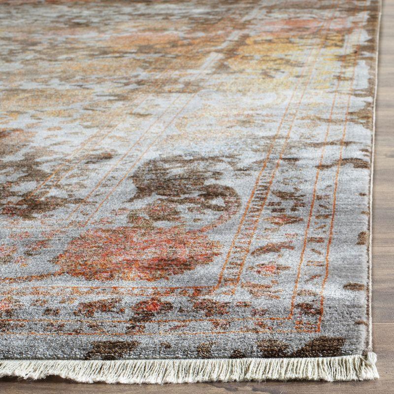 Hand-Knotted Elegance Gray Synthetic 5' x 7' Area Rug