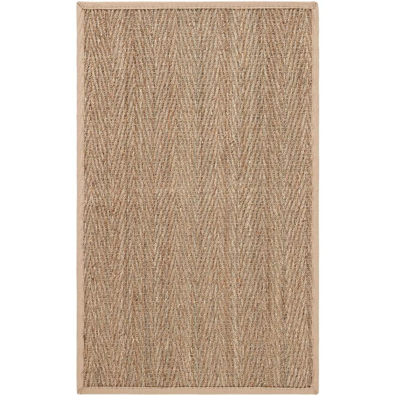 Natural Fiber Seagrass Solid Color Rug