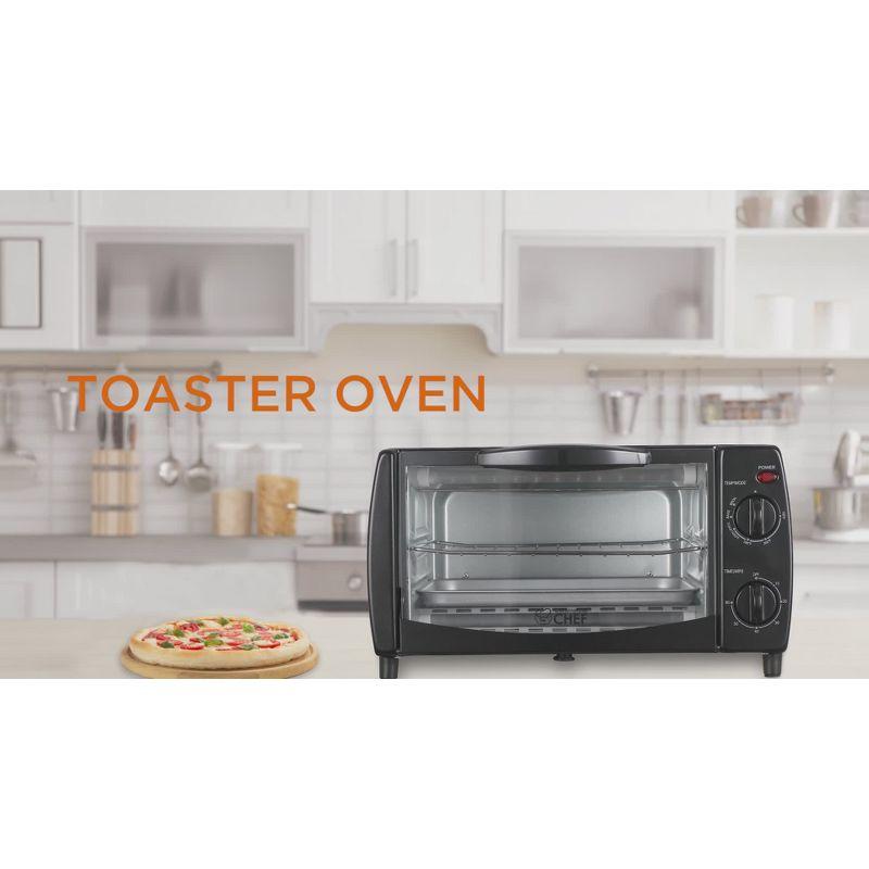 Commercial Chef Commercial Chef 10 Liter 4 Slice Mechanical Toaster Oven