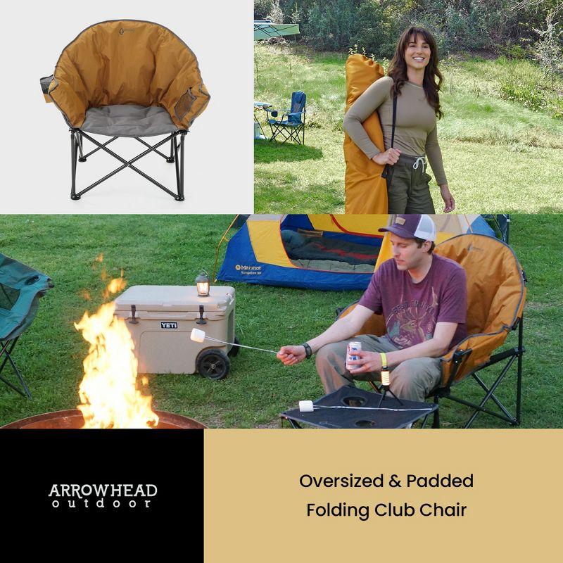 Folding Camping Chair with Cushions
