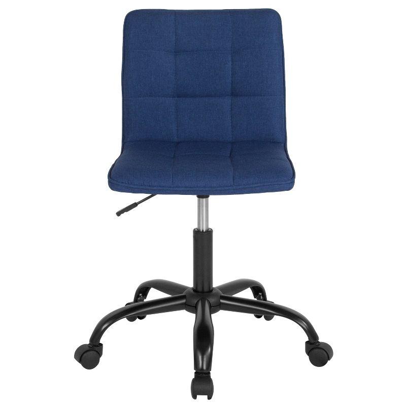 Emma and Oliver Home Office Armless Task Office Chair with Tufted Back/Seat