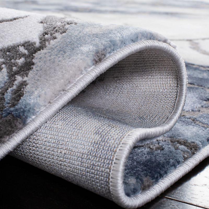 Craft CFT877 Loomed Indoor Area Rug - Grey/Blue - 5'3"x5'3" Round - Safavieh