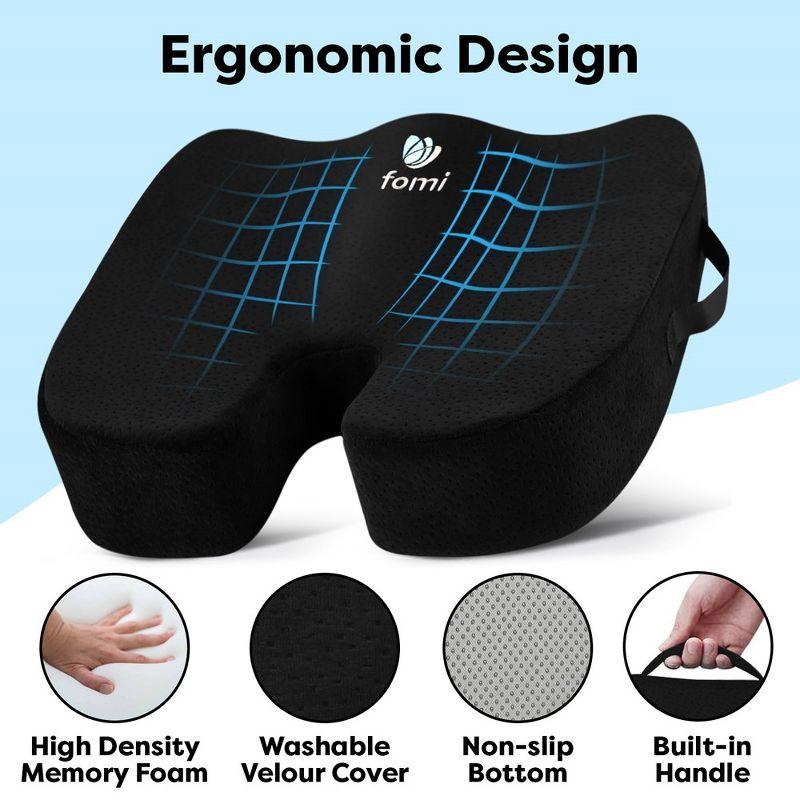 FOMI Coccyx Extra Thick Seat Cushion | 18" x 16" x 3.5"