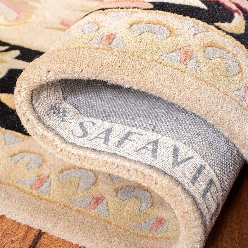 Savonnerie SAV206 Hand Tufted Area Rug - Ivory/Gold - 6'x9' - Safavieh.