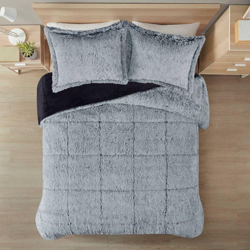 Malea Shaggy Faux Fur Comforter Mini Set