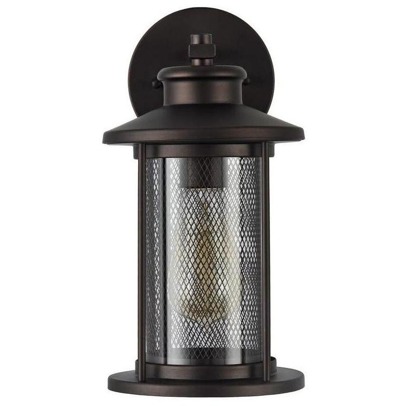 Chloe Lighting Crichton Transitional 1 Light Rubbed Bronze Outdoor Wall Sconce 11 Inch Tall