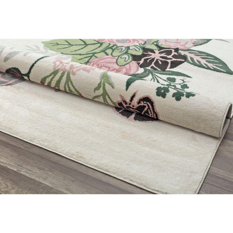 Rugs America Hanna Floral Transitional Area Rug