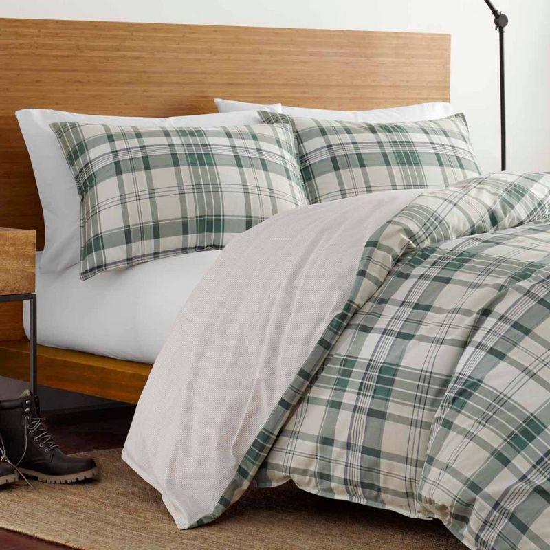 Eddie Bauer - Timbers Plaid Reversible Duvet Cover & Sham Set