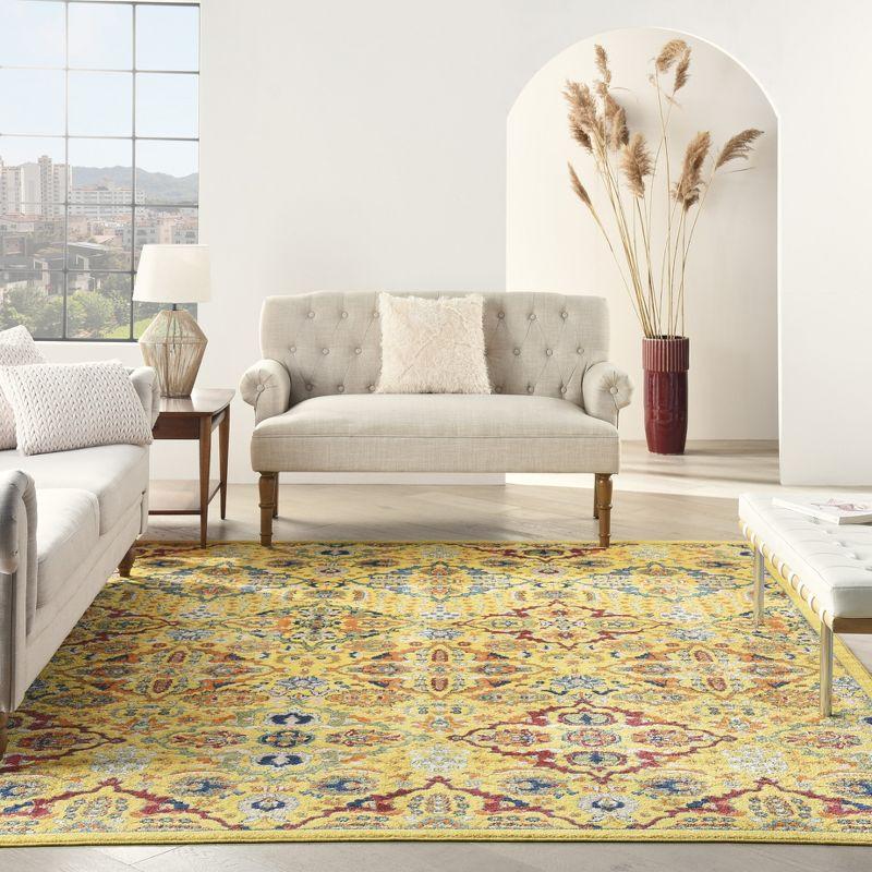 Nourison Allur Boho Indoor Area Rug Yellow Multicolor 7' x 10'