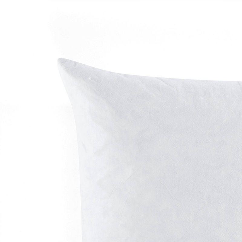 Luxurious White Cotton Feather Down 21" Throw Pillow Insert