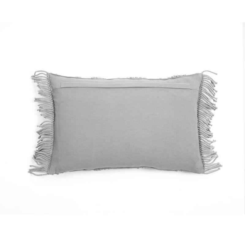 Lush Decor 100% Cotton Lumbar Rectangular Pillow Cover