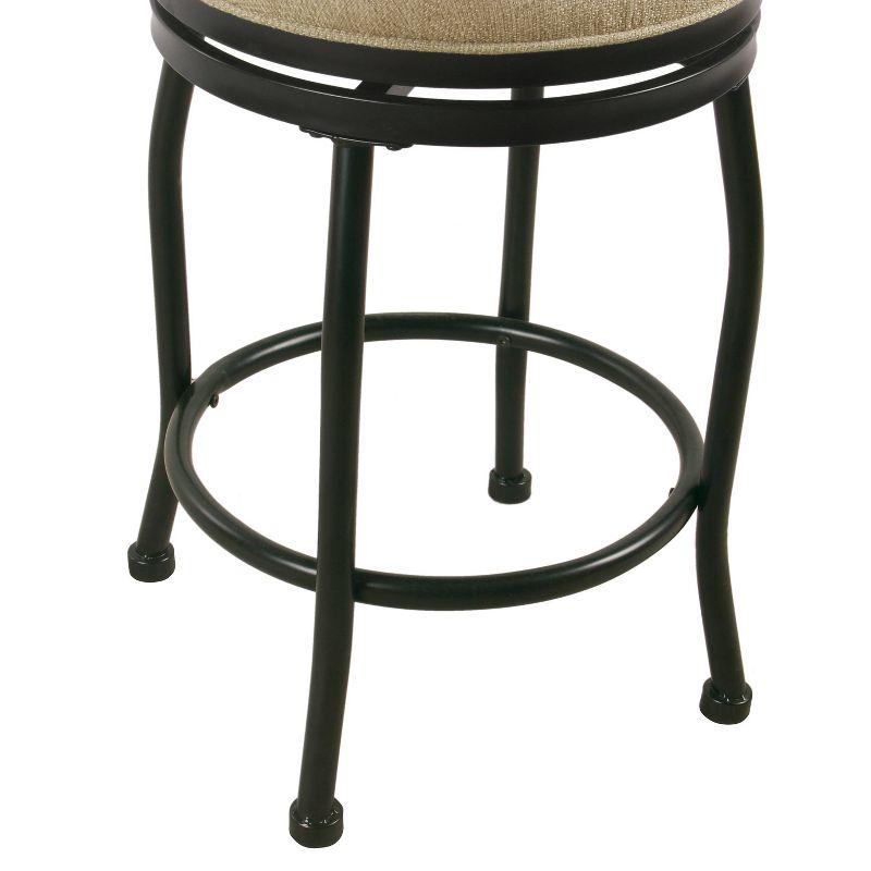 24" Swivel Counter Height Barstool with Metal Legs - HomePop