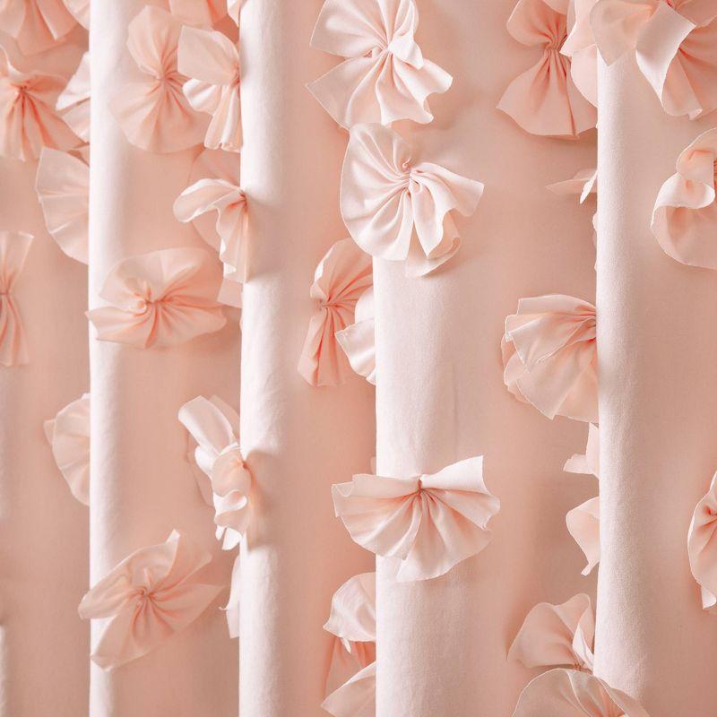 Blush 72"x72" Polyester Shower Curtain with 3D Bows