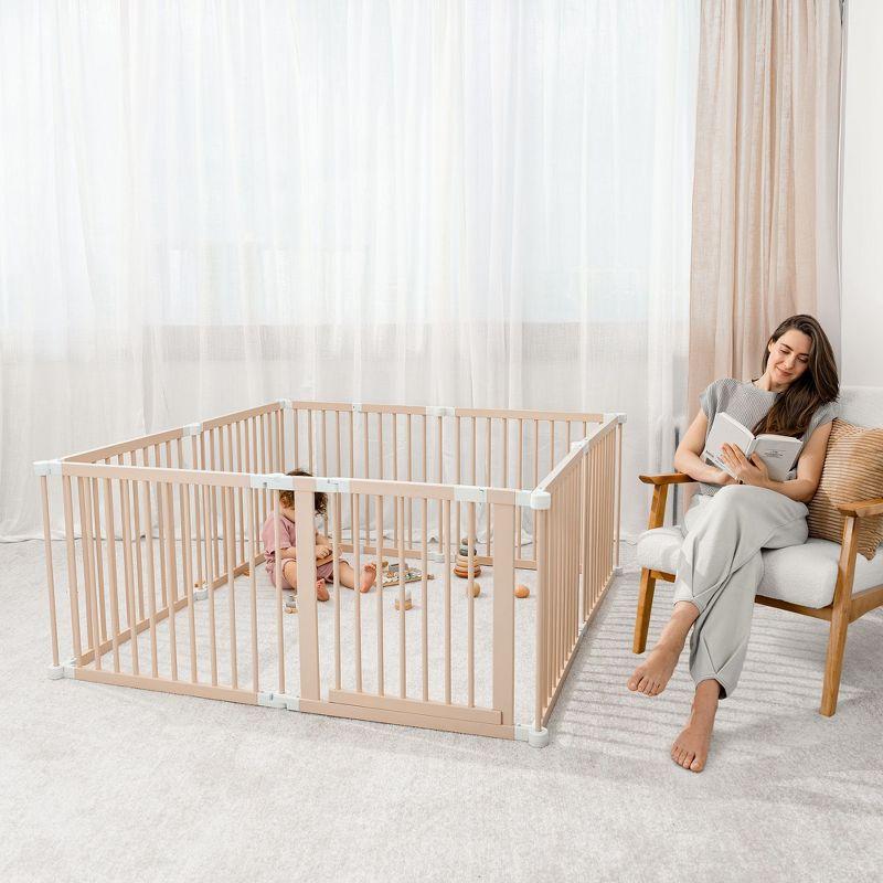 Comfy Cubs Baby Playpen & Baby Gate for Toddler and Babies