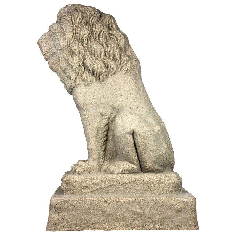 28.13" Resin Lion Statuary - Sand - Emsco