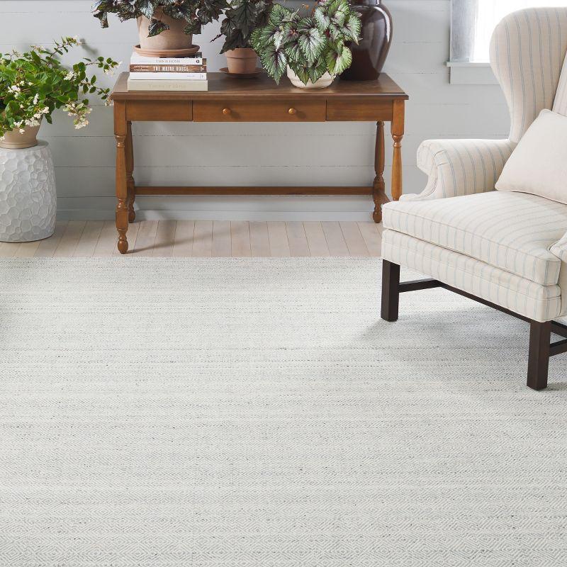 Martha Stewart Rugs Msr9675 Wilton Martha Stewart Hand Woven 80% Wool 20% Cotton Geometric Rug