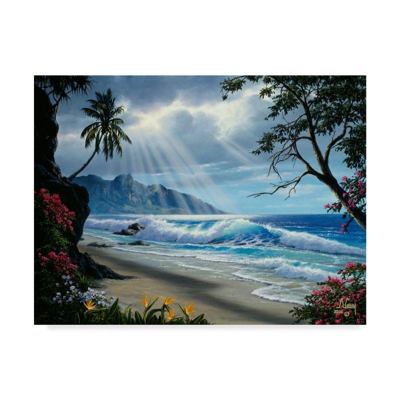 Trademark Fine Art -Anthony Casay 'Waves Under Clouds 2' Canvas Art