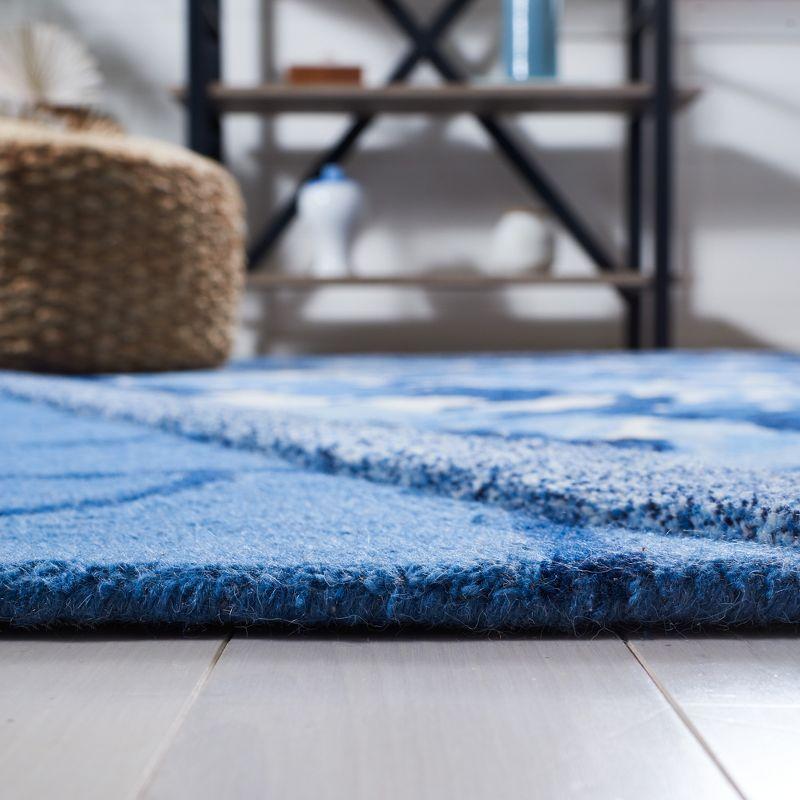 Fifth Avenue FTV127 Hand Tufted Area Rug - Blue/Ivory - 6'x9' - Safavieh.