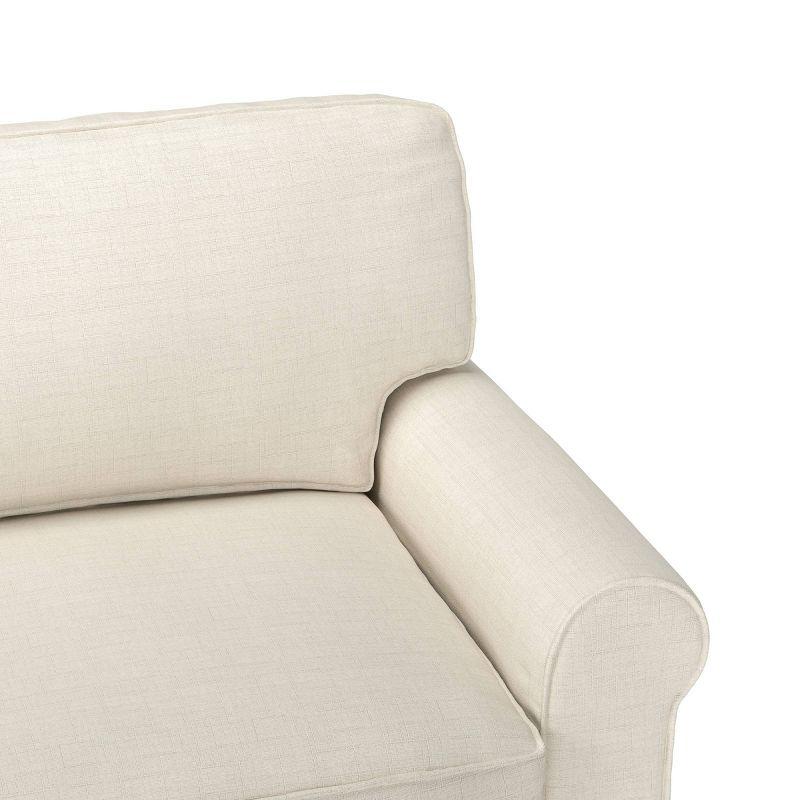 Serta Copenhagen 78" Rolled Arm Sofa, Easy Care Fabric, Soft Pillow Back, Pocket Coil Seat Cushions