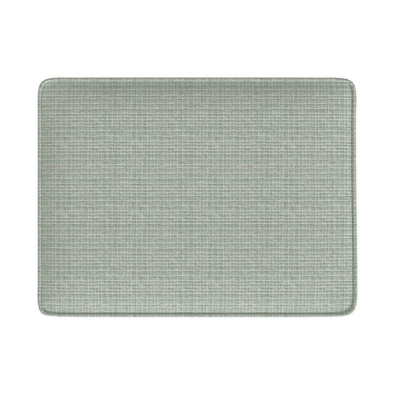 HomePop 24" Dinah Storage Ottoman Sage: Upholstered Footstool, Traditional Rectangle Shape, Spot Clean