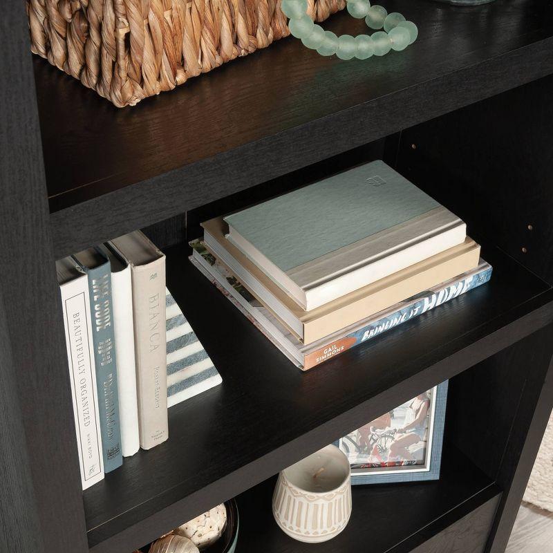 Sauder 72" 3 Shelf Bookcase with Doors Raven Oak