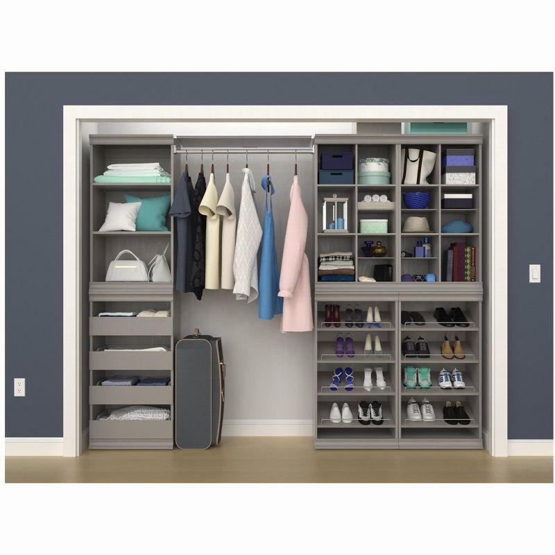 Modular Storage 21.38" W Shoe Shelf Unit with 4 Shelves