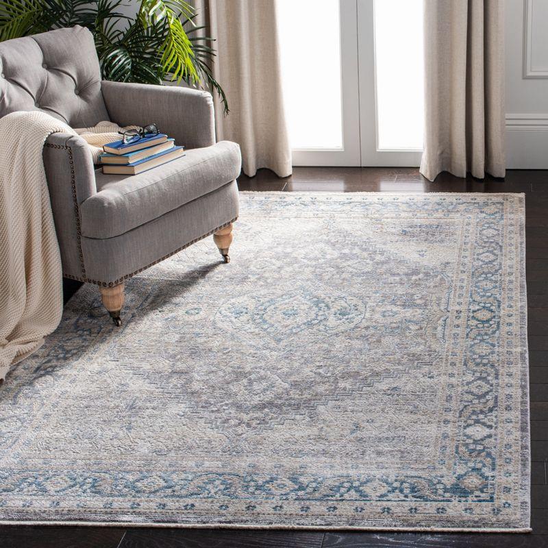 Dream DRM411 Power Loomed Indoor Runner - Grey/Blue - 2'x8' - Safavieh