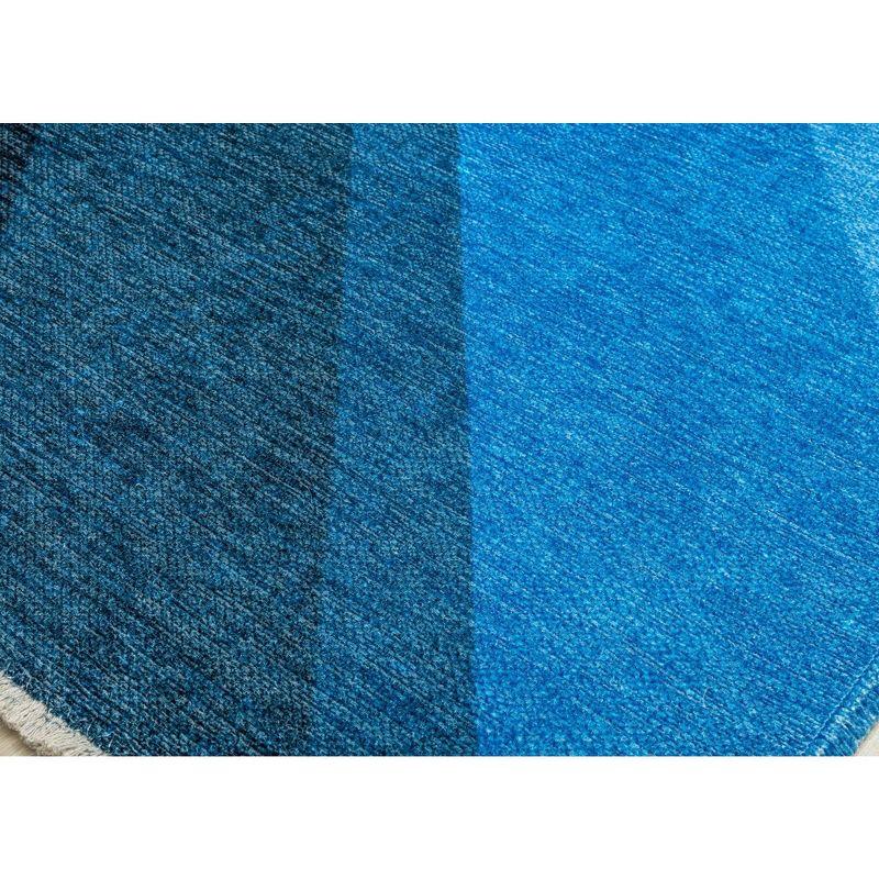 Maisie Modern True Blue Geometric 8' x 10' Area Rug