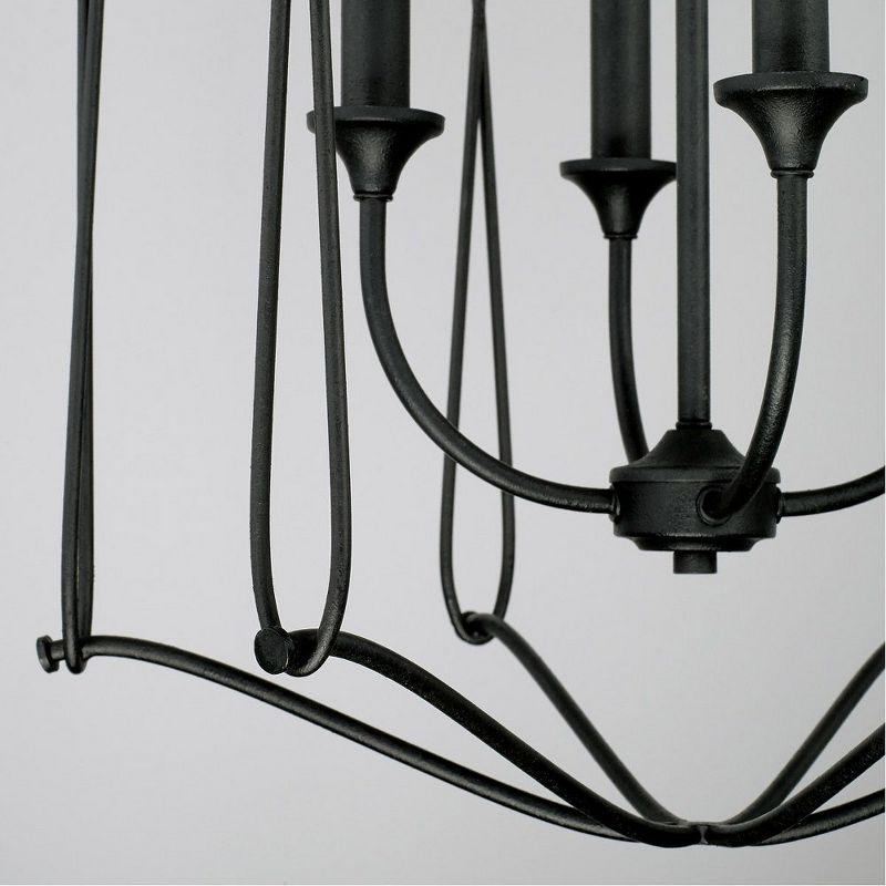 4 - Light Black Iron Lantern Pendant