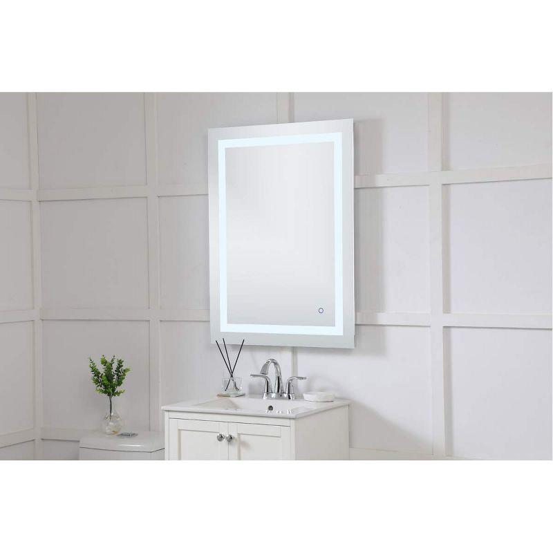 Elegant Decor Helios 36" x 27" Hardwired LED Bathroom Mirror with Touch Sensor