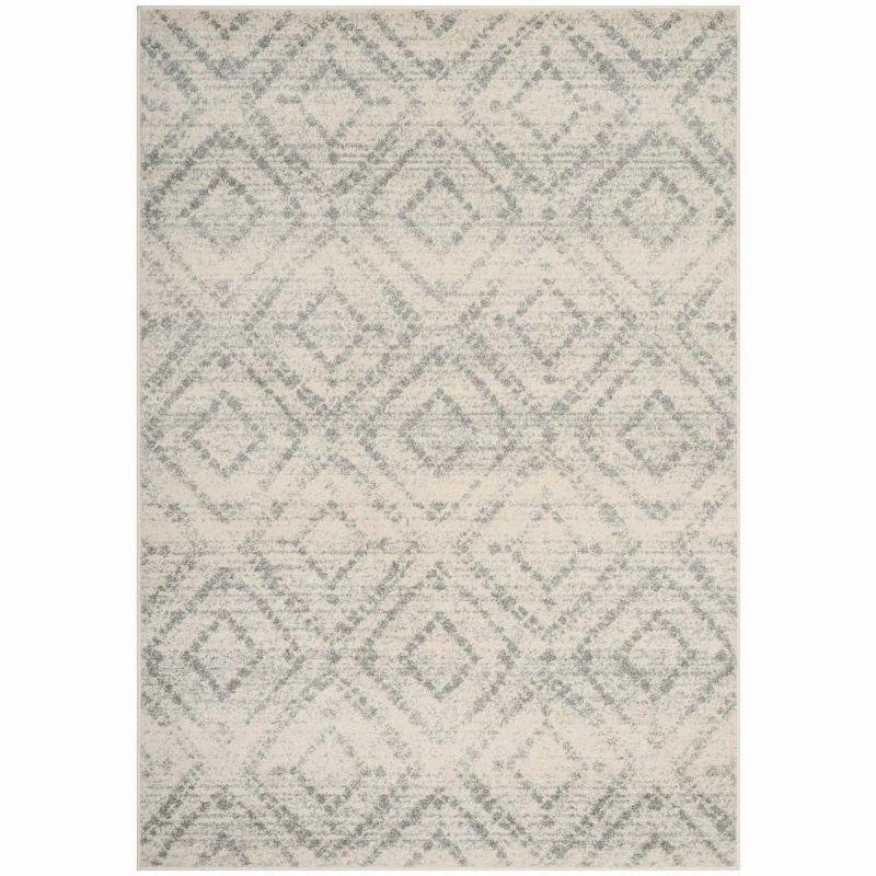 Adirondack ADR131 Machine Made Indoor Area Rug - Ivory/Light Blue - 6'x9' - Safavieh