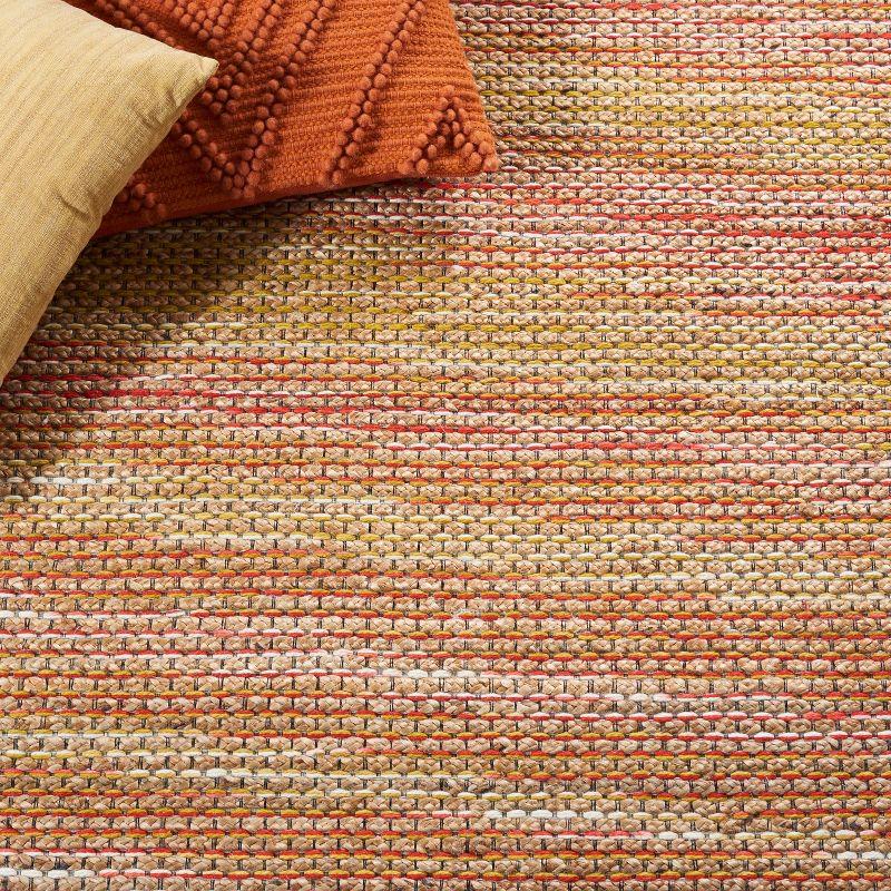 Marbella MRB851 Hand Loomed Indoor Area Rug - Natural/Red - 5'x8' - Safavieh