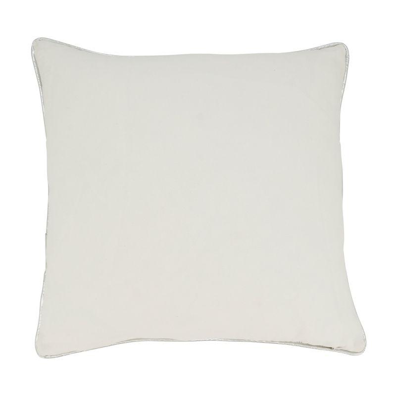 Saro Poinsettia Collection Floral Cotton Throw Pillow