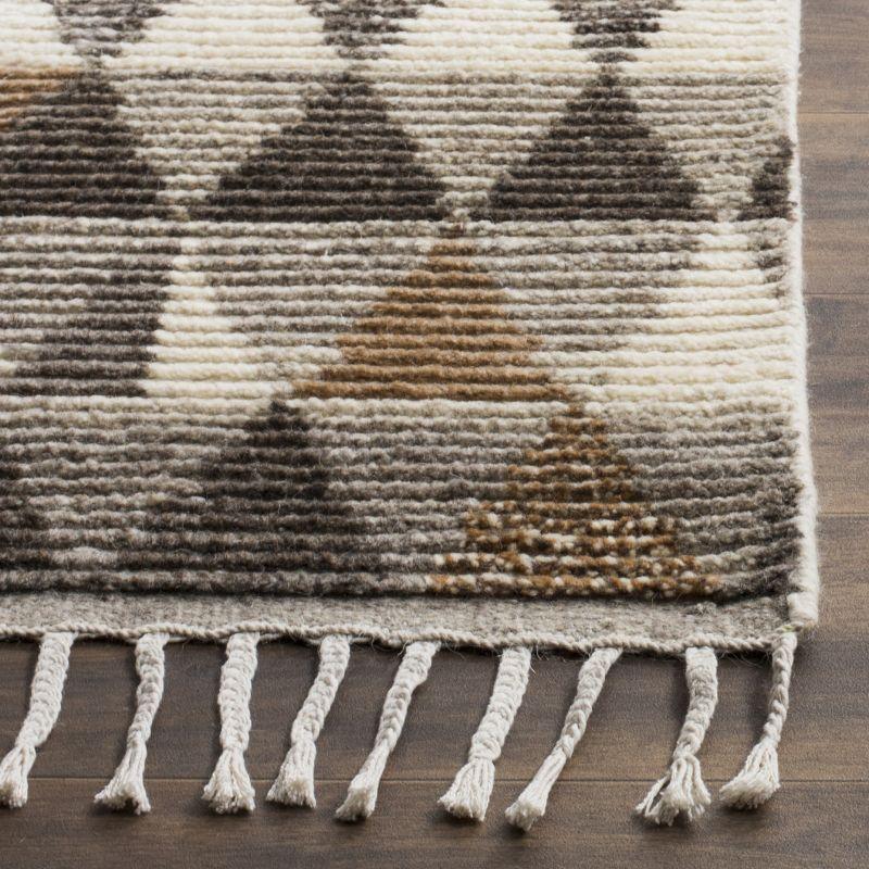 Kenya KNY120 Hand Knotted Area Rug - Ivory/Multi - 9'x12' - Safavieh