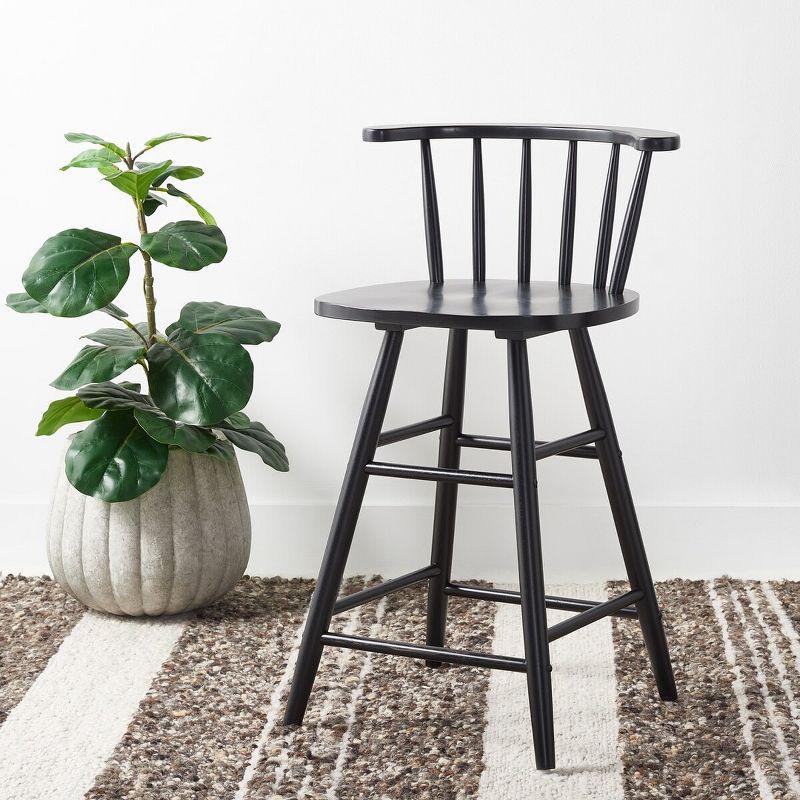 Jay Wood Counter Stool  - Safavieh