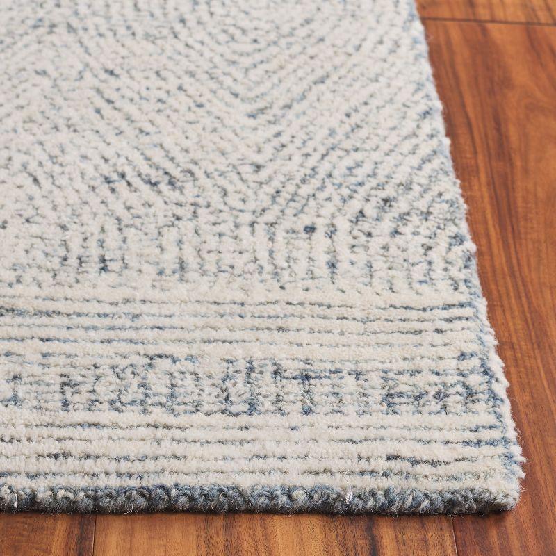 Abstract ABT340 Handmade Indoor Accent Rug - Ivory/Blue - 2'x3' - Safavieh