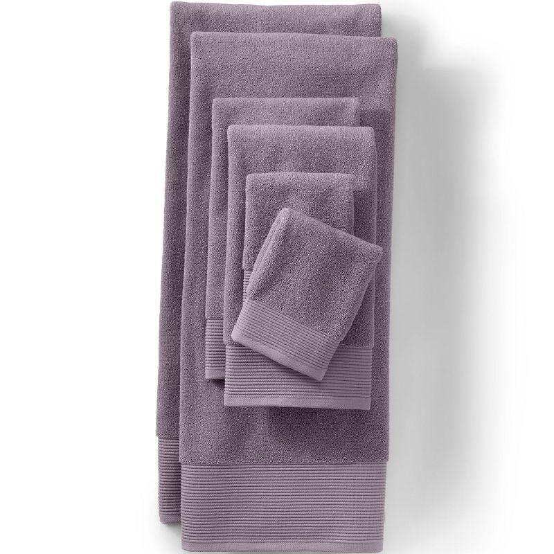 Lands' End Turkish Luxe 6-Piece Towel Set - Assorted Bath Towel Set - Misty Mauve