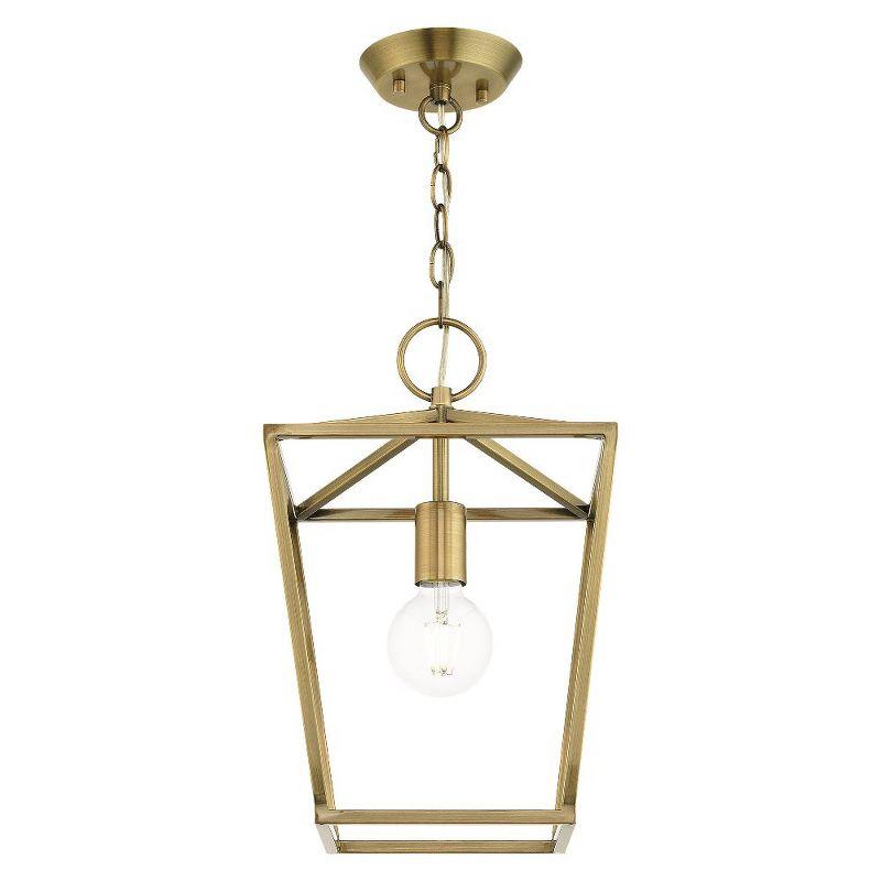 10 Sq. inch 1 Light Convertible Lantern Pendant Lighting Fixture