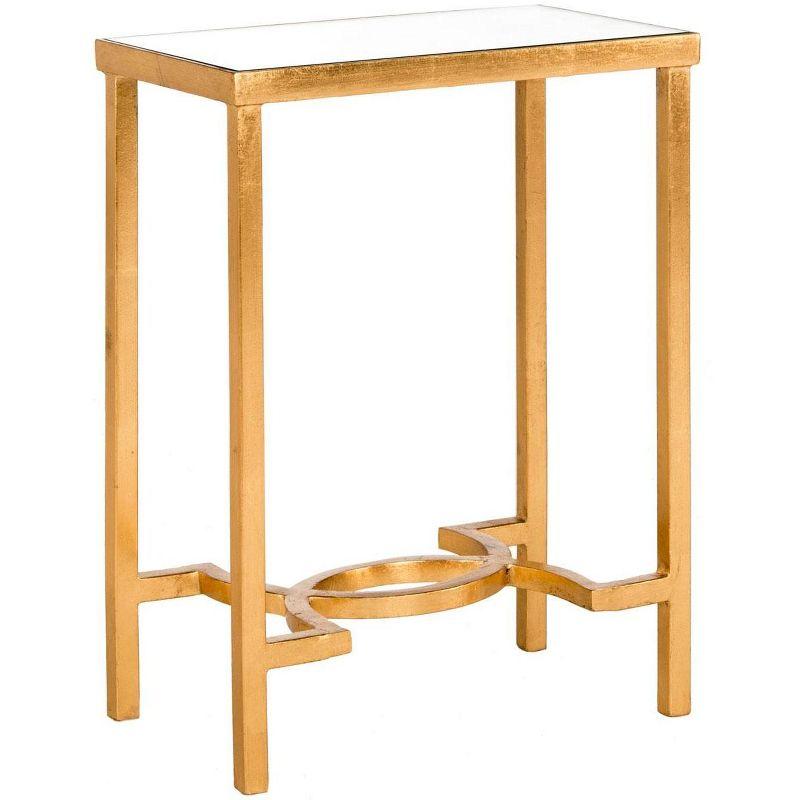 Mita End Table - Gold/Mirror - Safavieh.