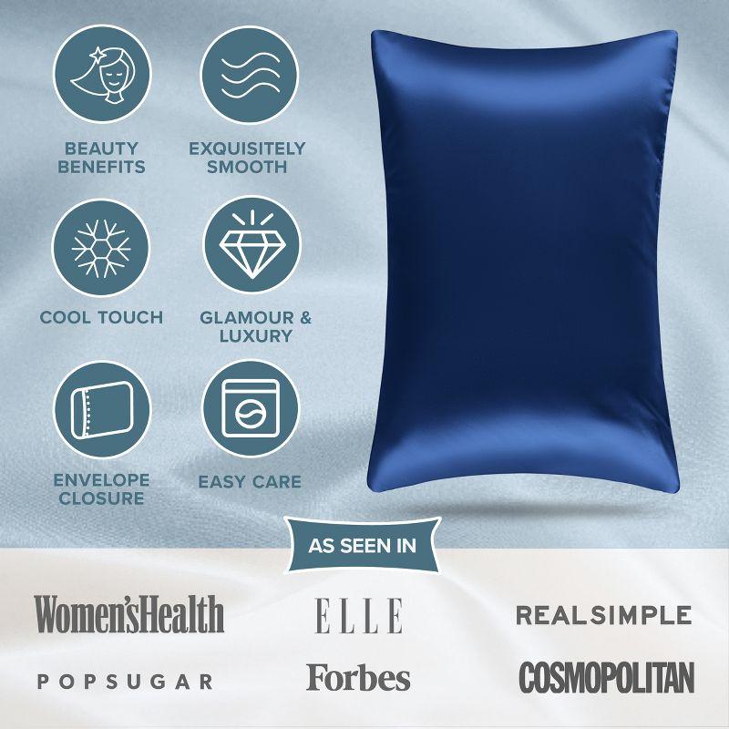 Bare Home 100% Mulberry Silk Pillowcase Envelope Closure
