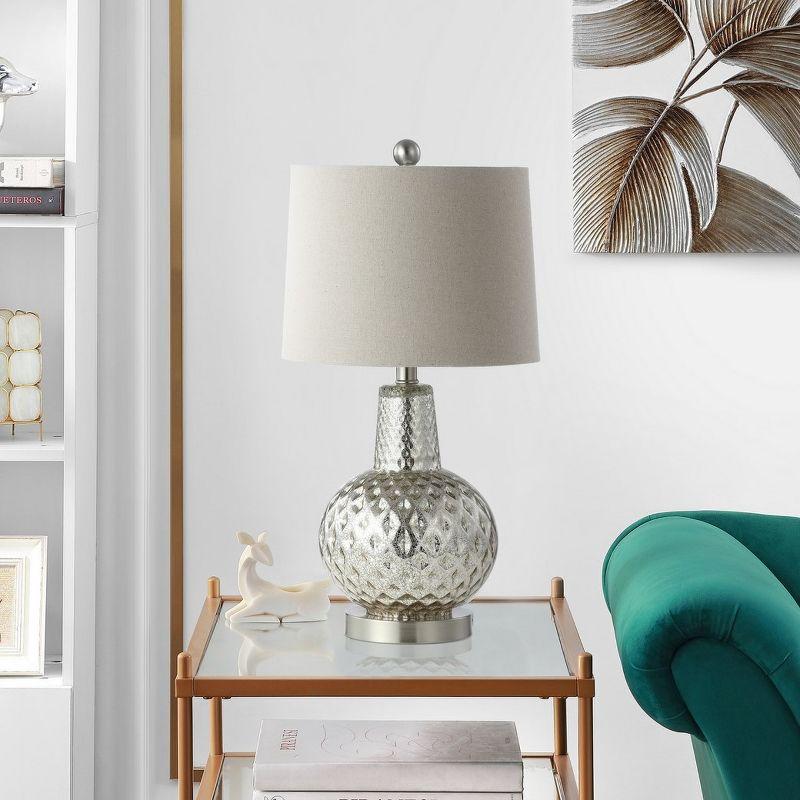 Atlas Table Lamp W/ USB Port - 23.5 Inch Height - TBL4201 - Mercury - Safavieh