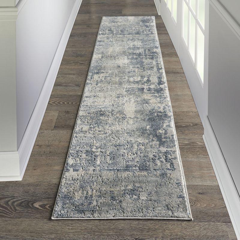 Handmade Mineral-Inspired Beige and Grey Synthetic Area Rug