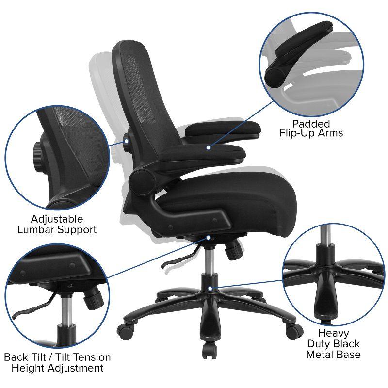 Black Mesh High-Back Ergonomic Executive Swivel Chair