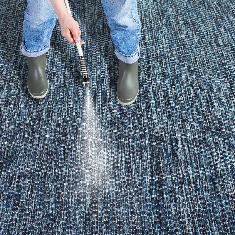 Beach House BHS260 Machine Made Loomed Area Rug - Navy - 6'-7" X 6'-7"  Square - Safavieh